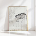 man in profile to the right with left hand raised 1944 01 22 samuel jessurun de mesquita high quality print