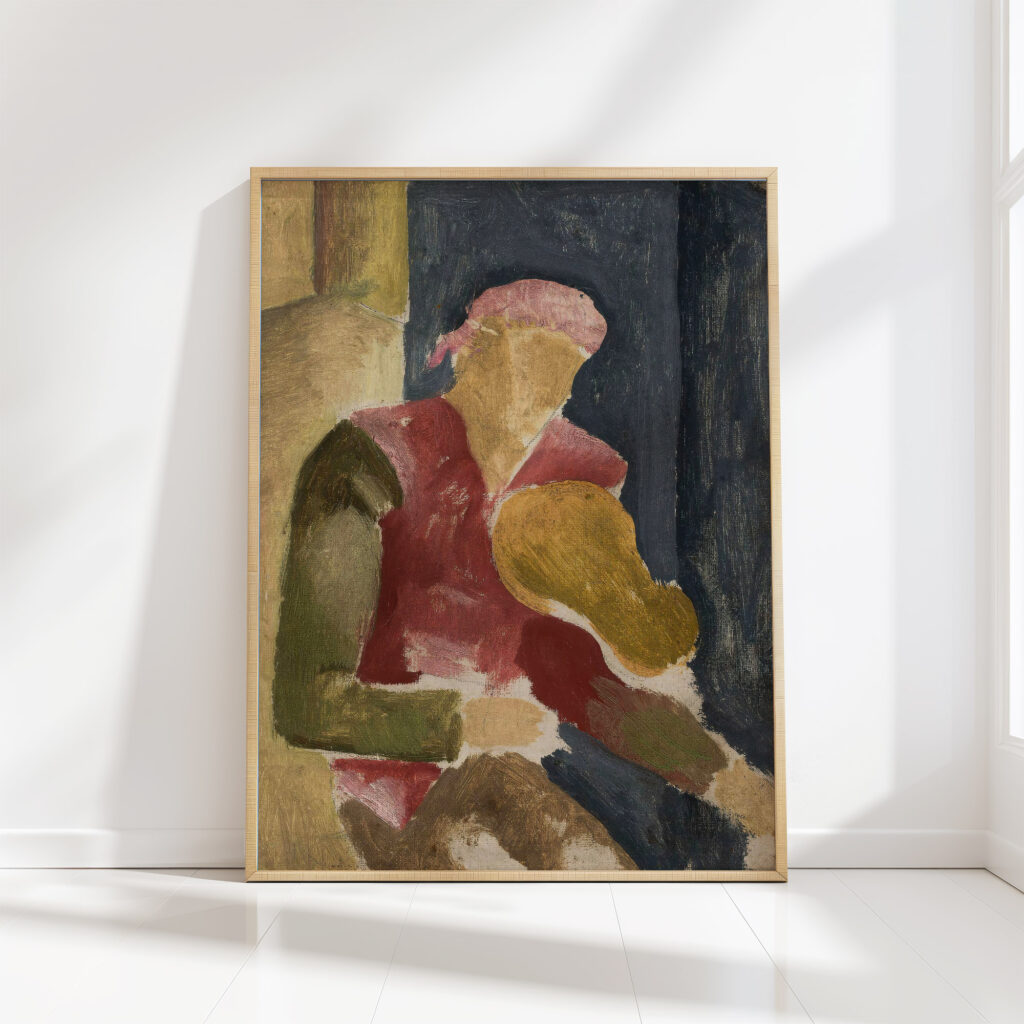man playing the guitar 1924 eugeniusz zak high quality print