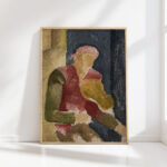 man playing the guitar 1924 eugeniusz zak high quality print