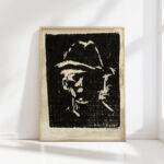 man portrait with hat 1931 henry nielsen high quality print