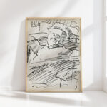 man sitting with his hand behind his head 1919 08 reijer stolk high quality print