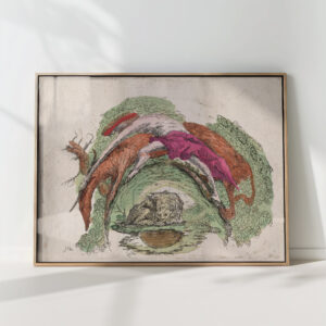 man struggling with an ox c 1747 giovanni francesco costa high quality print