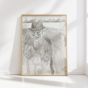 man with a top hat in a meadow 1943 12 16 samuel jessurun de mesquita high quality print