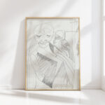 man with closed eyes 1943 10 12 samuel jessurun de mesquita high quality print