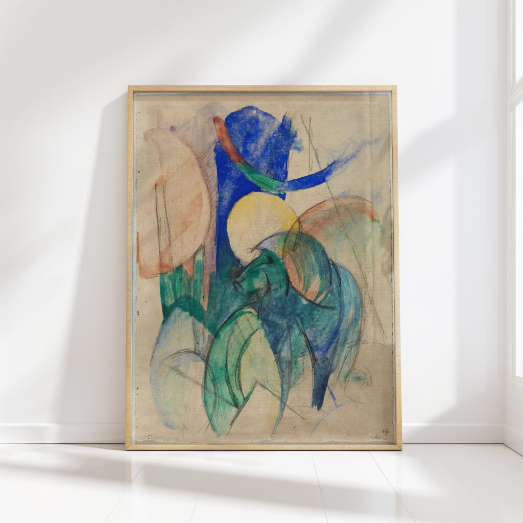 mandrill 1913 franz marc high quality print