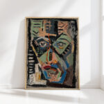 mans face 1927 1937 arnold peter weisz kubincan high quality print