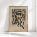 mans head 1922 gejza schiller high quality print