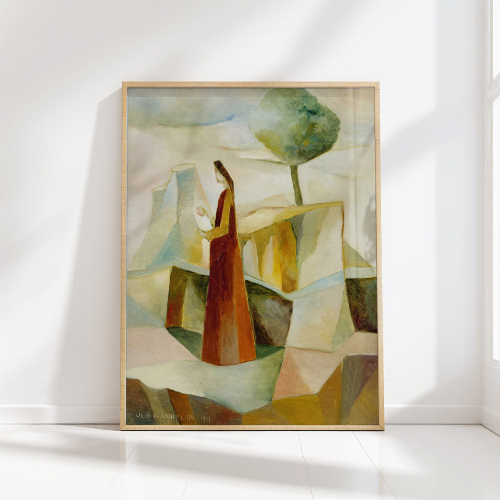 mary and the infant jesus 1944 ole kandelin high quality print
