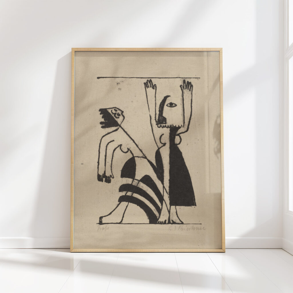 mask dance 1931 1932 ernst ludwig kirchner high quality print