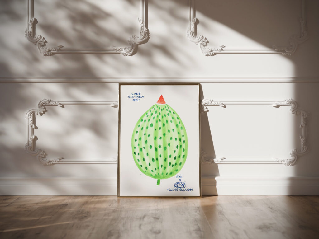 melon 3x4 video mockup