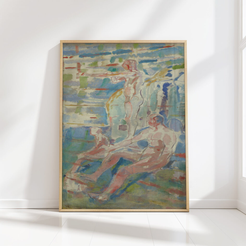 men turned towards the sun 1912 13 edvard munch high quality print