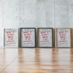 messup newspaper framed posters mockup