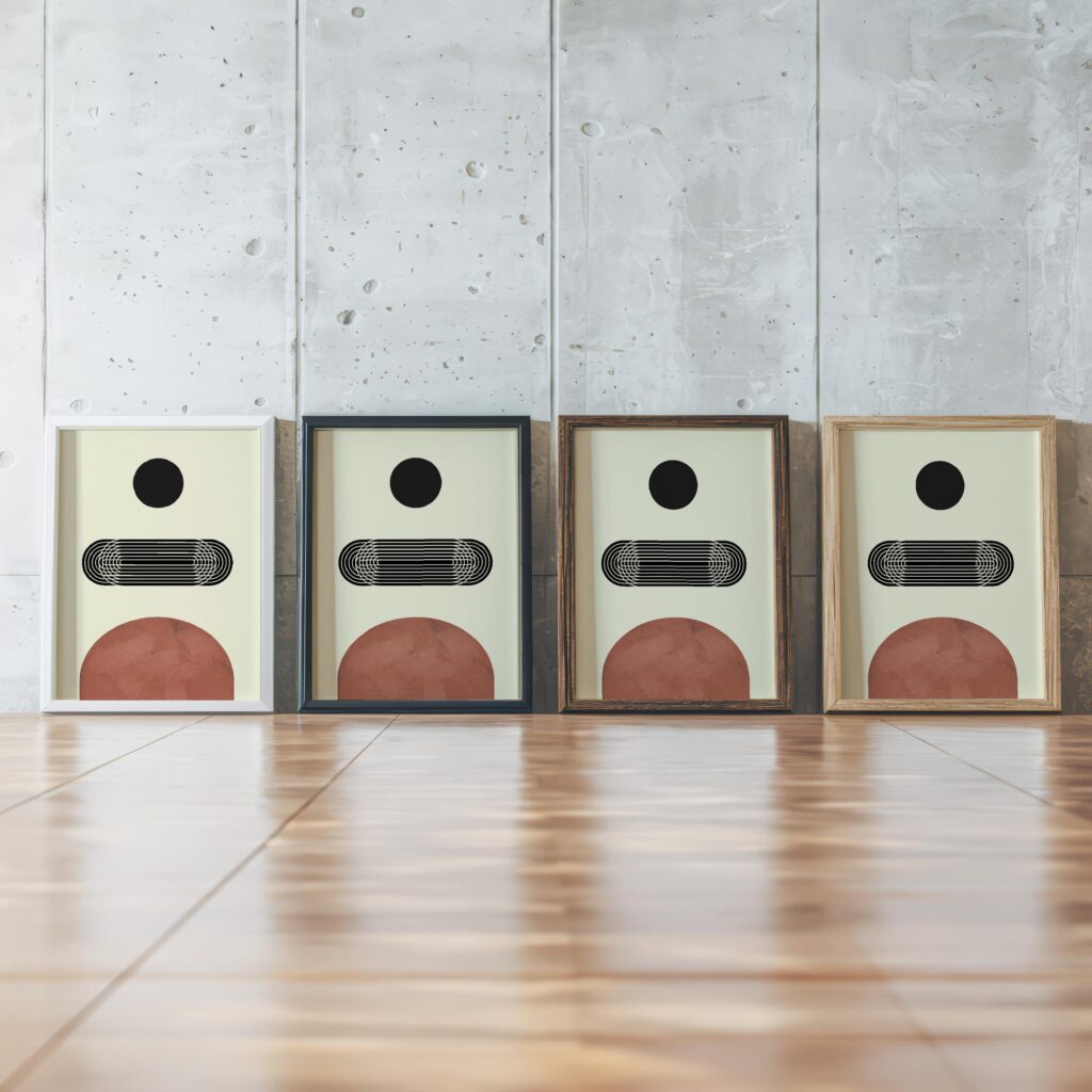 midcenturymodern2 framed posters mockup