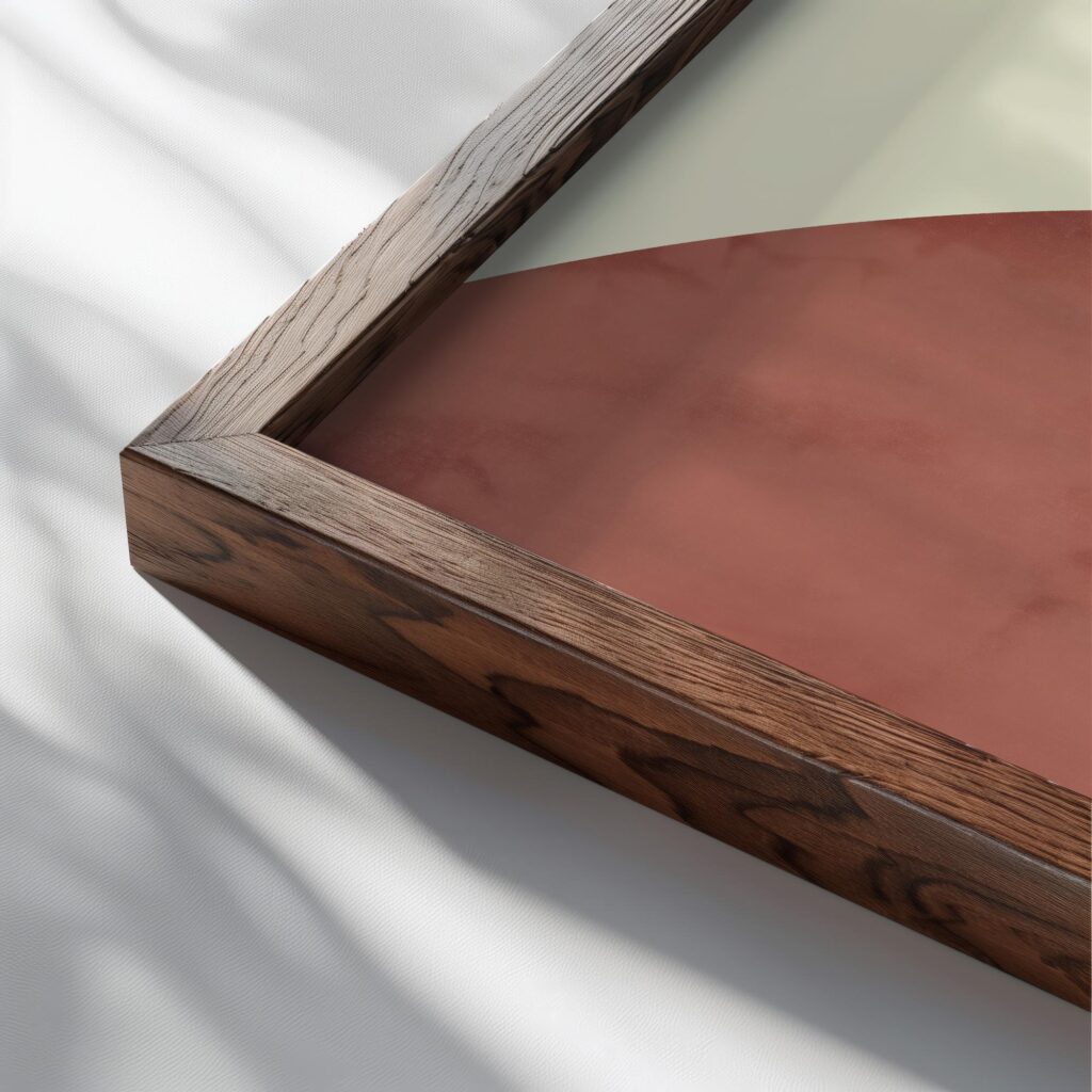 midcenturymodern3 close up dark wood mockup