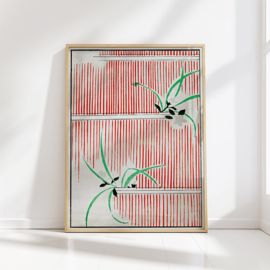 morning glory illustration watanabe seitei high quality print