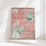 morning glory illustration watanabe seitei high quality print