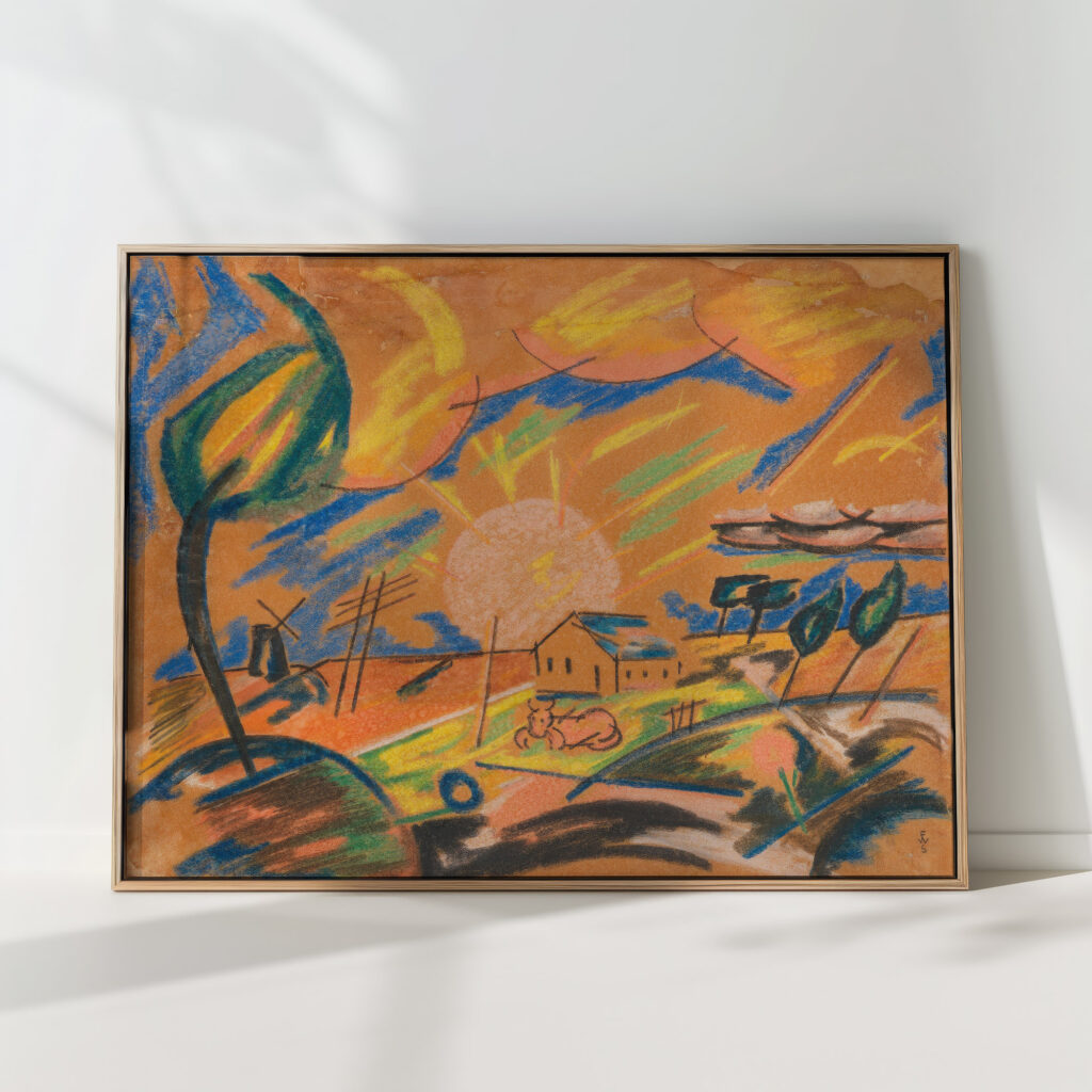 morning in the countryside 1918 franz wilhelm seiwert high quality print