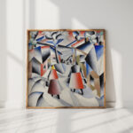 morning in the village after snowstorm 1912 kazimir malevich high quality print