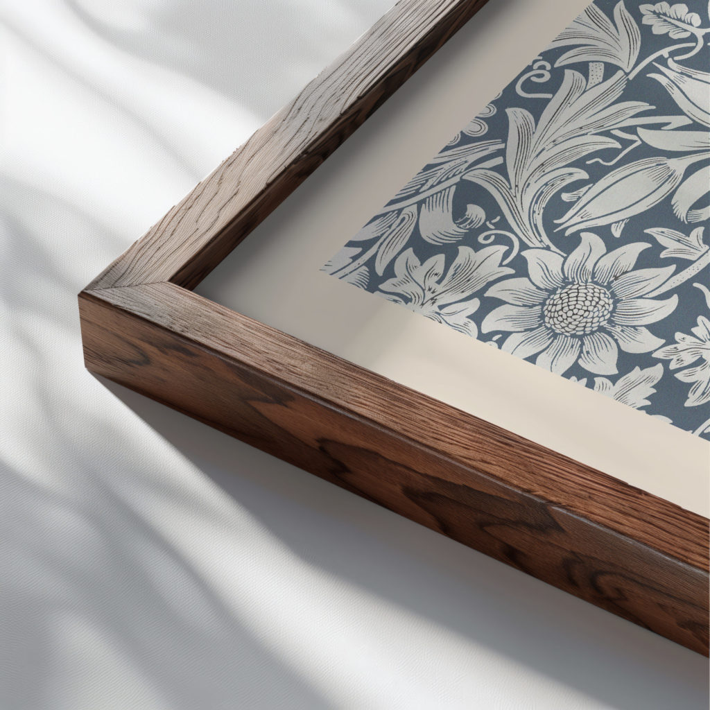 morris 0010 3x4 close up dark wood mockup