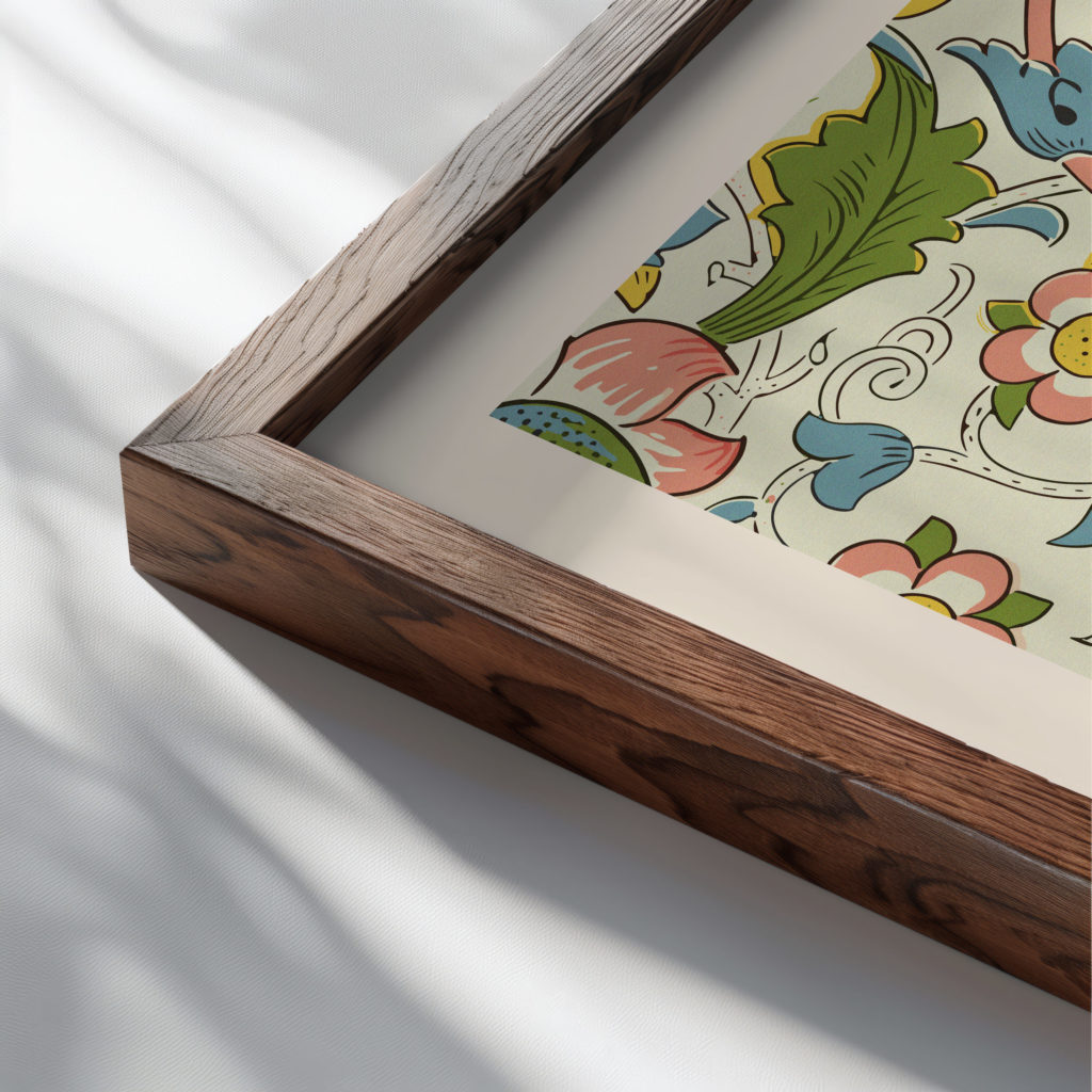 morris 0023 3x4 close up dark wood mockup