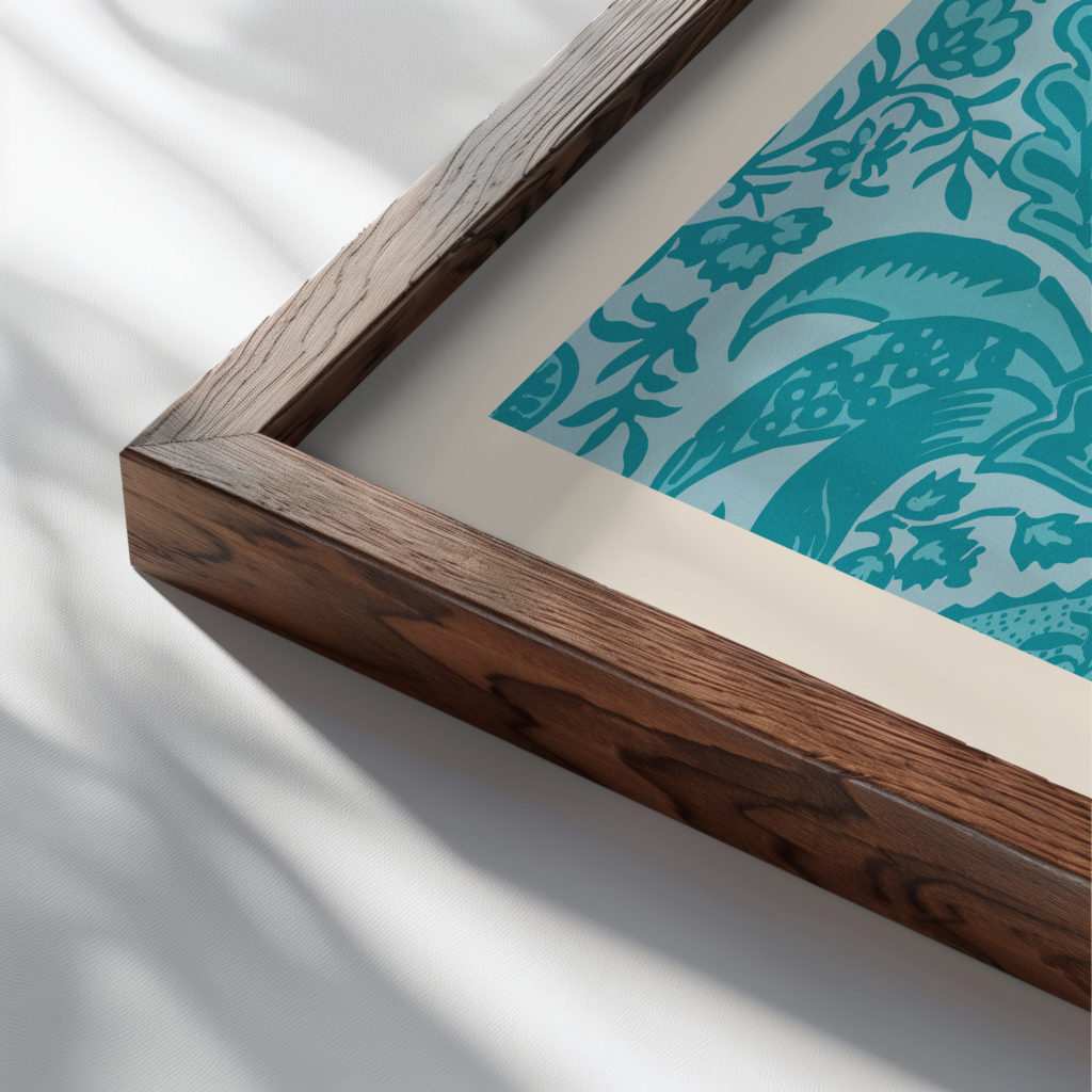 morris 0024 3x4 close up dark wood mockup