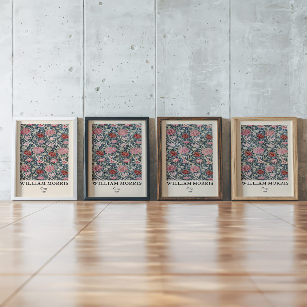 morris 0027 3x4 framed posters mockup