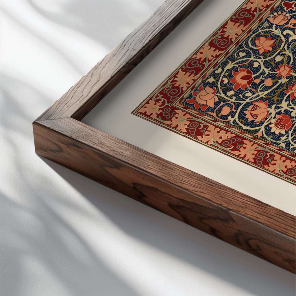 morris 0032 3x4 close up dark wood mockup
