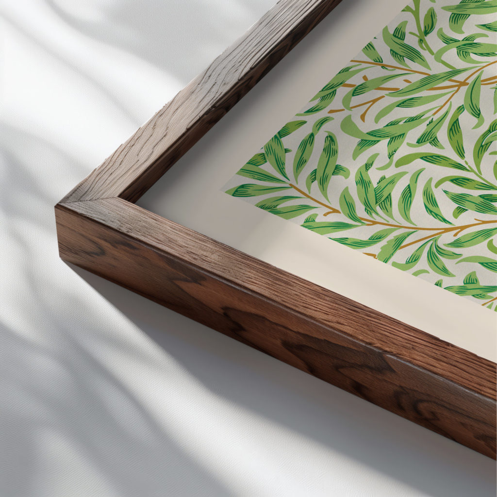 morris 0033 3x4 close up dark wood mockup