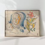 mother with baby and dove 1936 1937 mikulas galanda high quality print