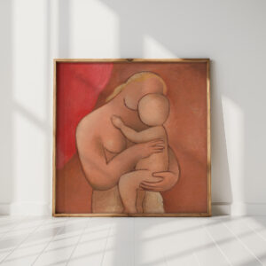 mother with child 1934 mikulas galanda high quality print