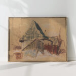 mountain cabin 1929 zolo palugyay high quality print