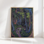 mountain forest path 1919 ernst ludwig kirchner high quality print