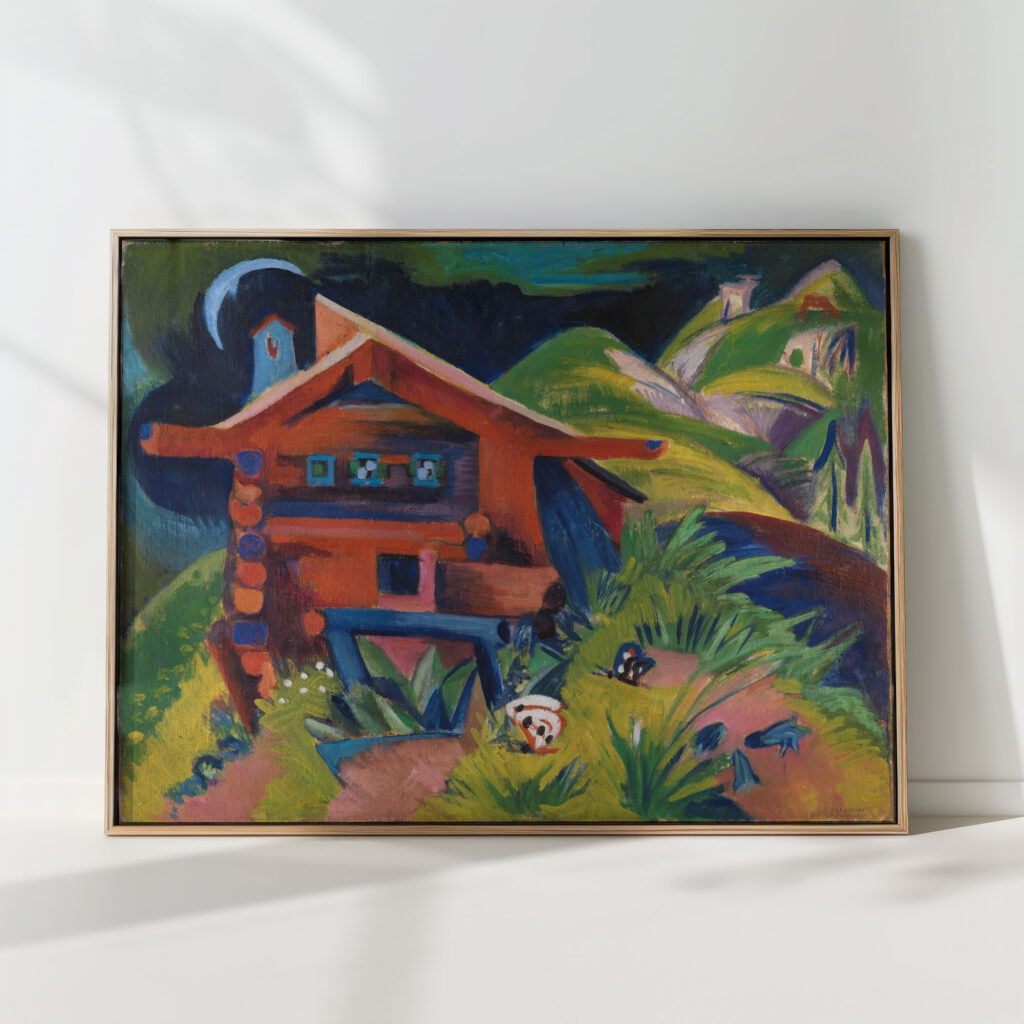 mountain hut 1919 ernst ludwig kirchner high quality print