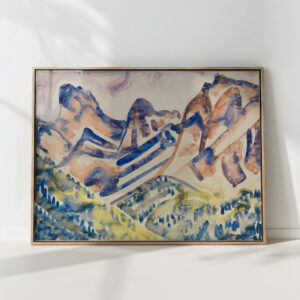 mountain landscape 1916 august babberger high quality print