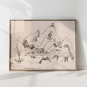 mountain landscape 1923 paul klee high quality print