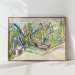mountain landscape from clavadel circa 1925 ernst ludwig kirchner high quality print