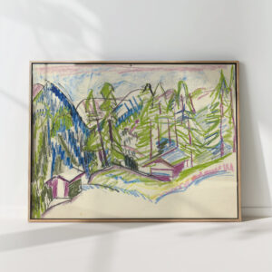 mountain landscape from clavadel circa 1925 ernst ludwig kirchner high quality print