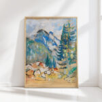 mountain landscape i 1920 oskar moll high quality print