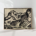mountain landscape in bergell august babberger high quality print