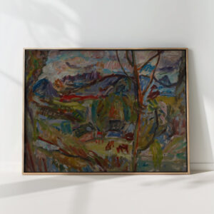 mountain landscape with cows 1937 sasza blonder high quality print