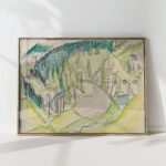 mountain landscape with fir trees 1919 ernst ludwig kirchner high quality print