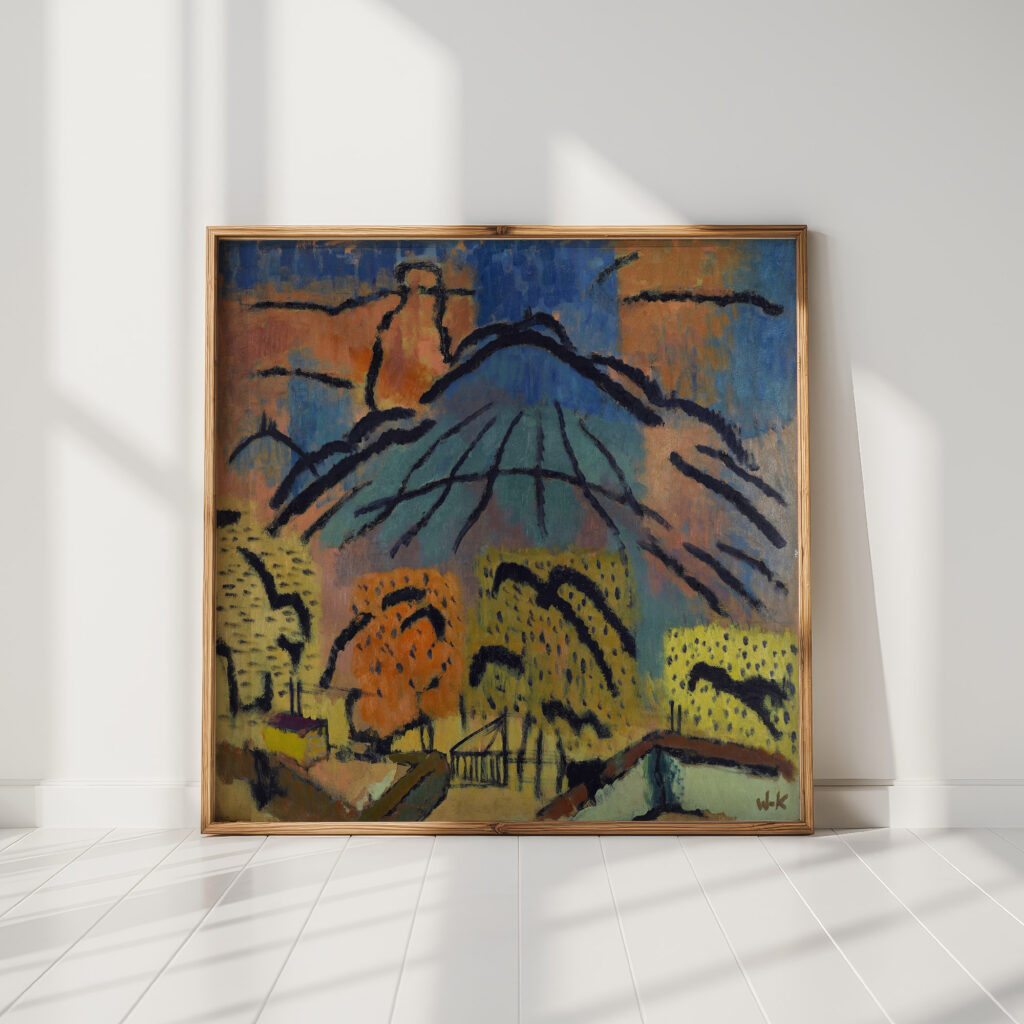 mountain near metzinger 1925 johann walter kurau high quality print