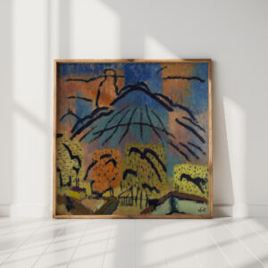 mountain near metzinger 1925 johann walter kurau high quality print
