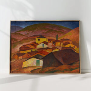 mountain village in macedonia gustav wunderwald high quality print