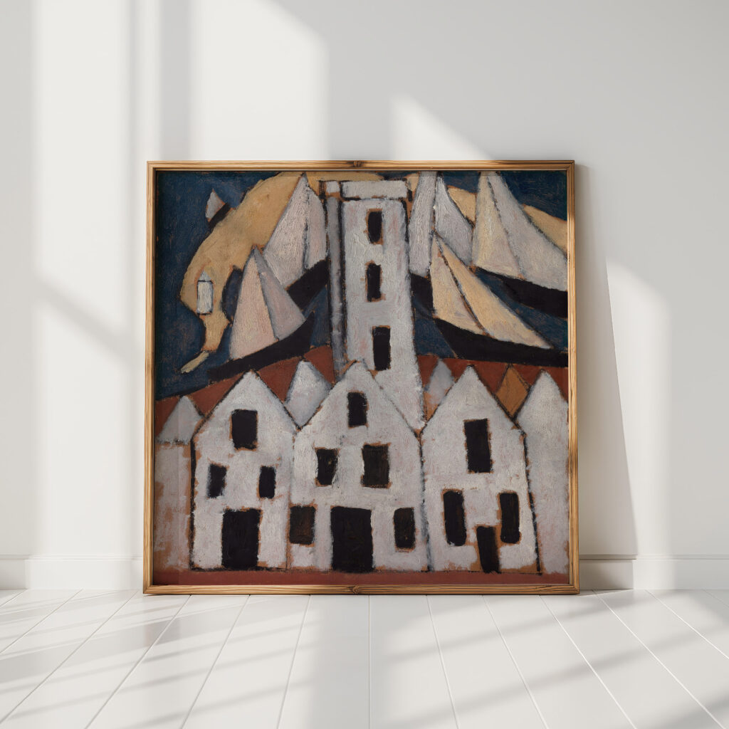 movement no 5 provincetown houses 1916 marsden hartley high quality print