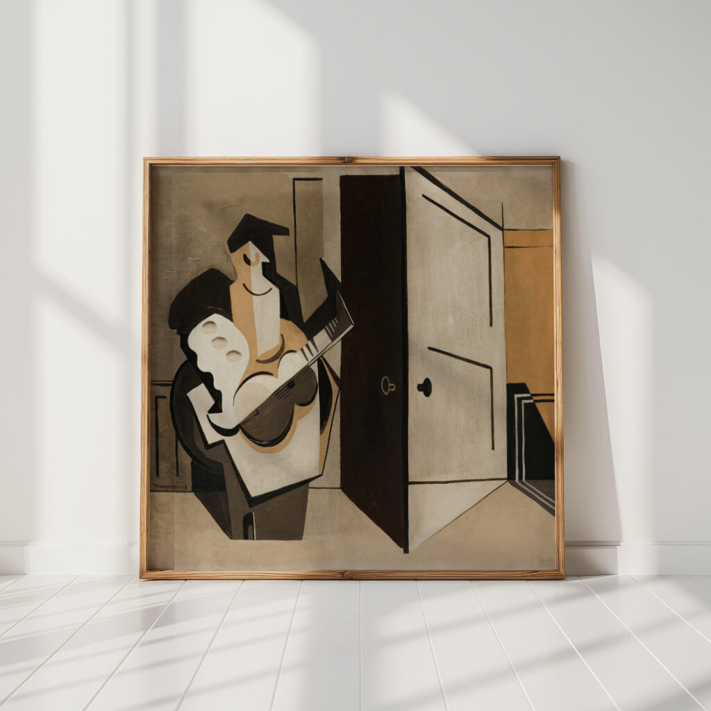 musician in an interior 1929 louis marcoussis high quality print