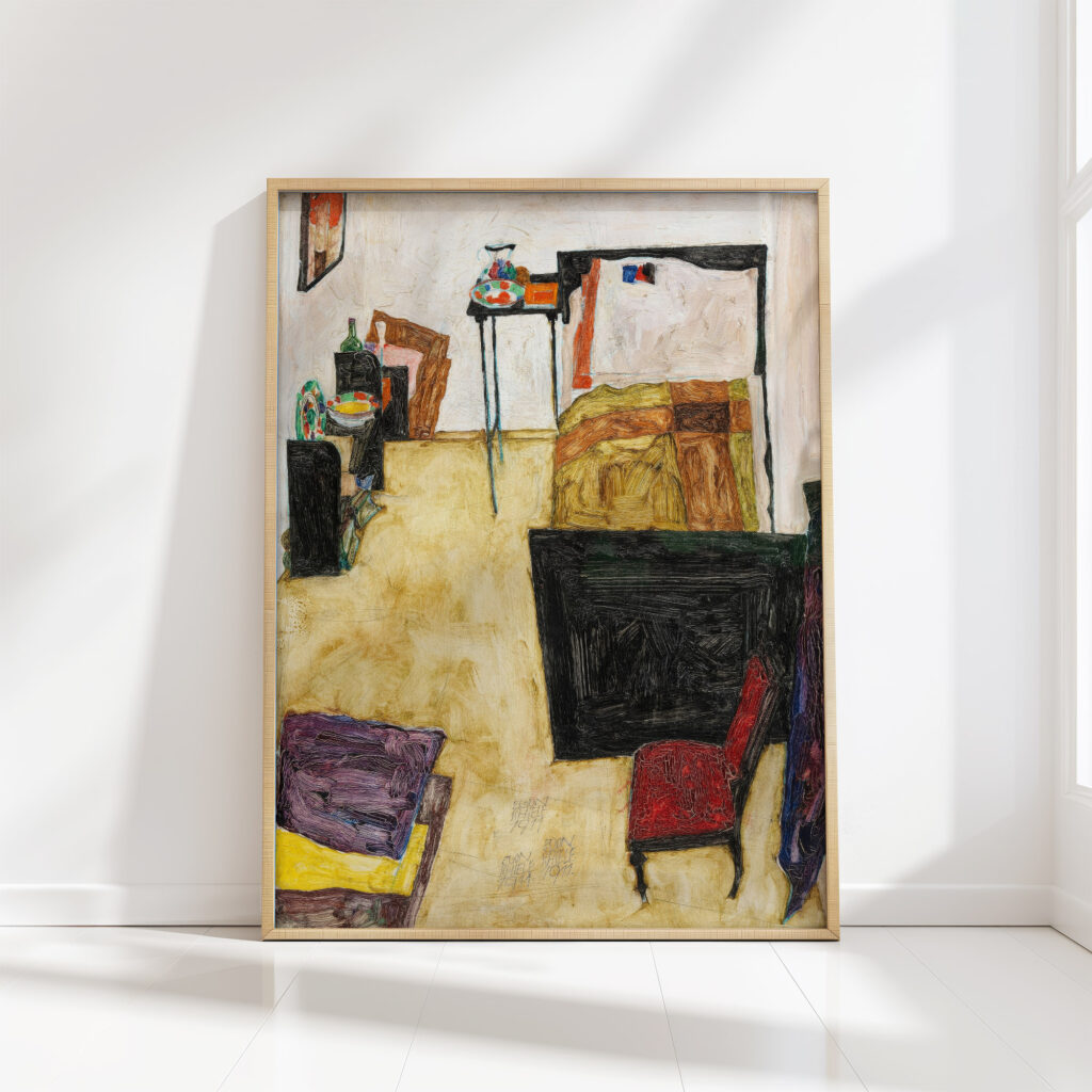 my living room the artist room in neulengbach 1911 egon schiele high quality print