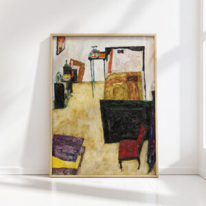 my living room the artist room in neulengbach 1911 egon schiele high quality print
