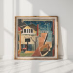my wharf studio 1937 blanche lazzell high quality print