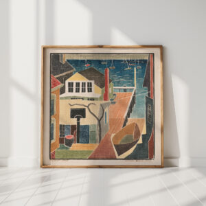my wharf studio 1937 blanche lazzell high quality print